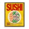 Stupell Industries Bright Sushi & Chopsticks Floating Frame, design by Marcus Prime